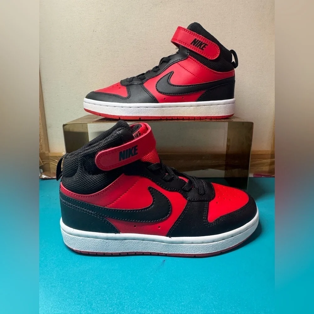 Nike Kids Shoes - Red and Black size 1Y